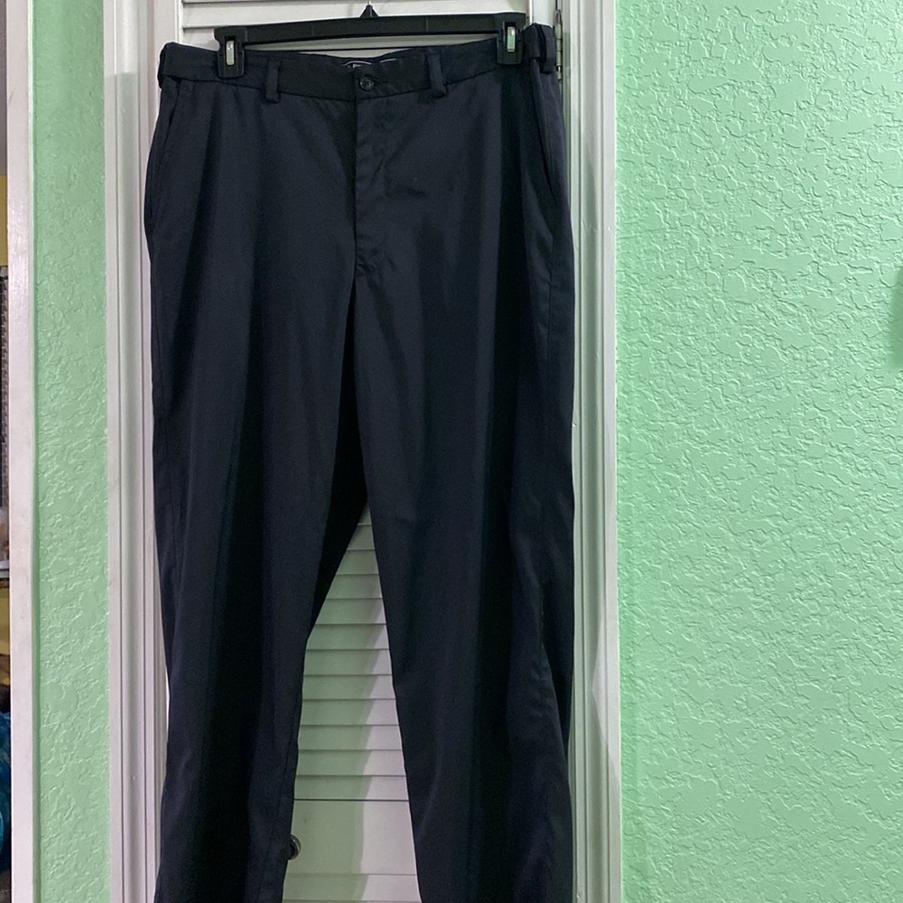 Pebble Beach Dry-Luxe Performance Mens Black Gray Dress Pants 36/30